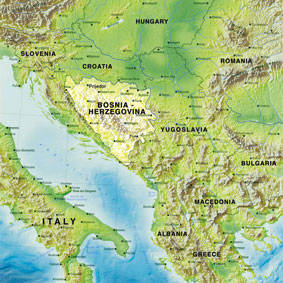 bosnia map