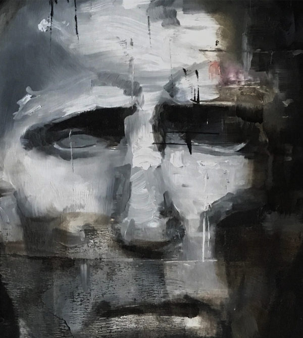 A painting from "Portraits," a show by Fontbonne alum Andrew Brandmeyer.