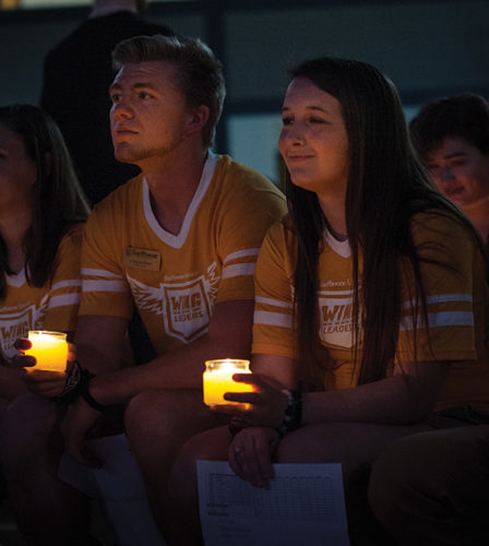 WING Leaders at a Catch the Fire ceremony