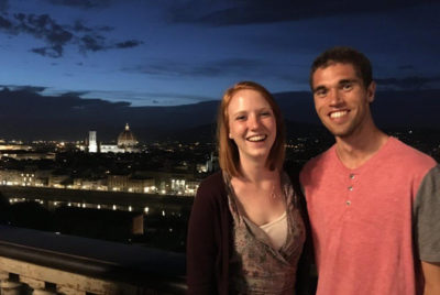 Students abroad in Italy.