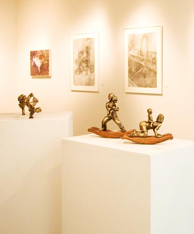 Photo of the art gallery on campus.