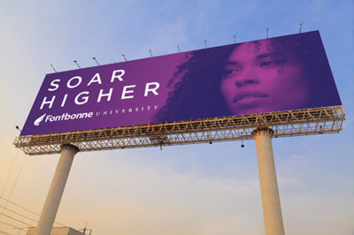 Fontbonne billboard mockup.