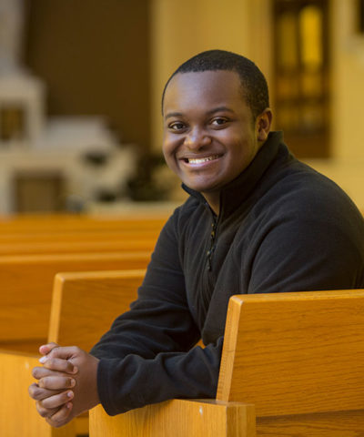 Male Fontbonne alumni smiling.