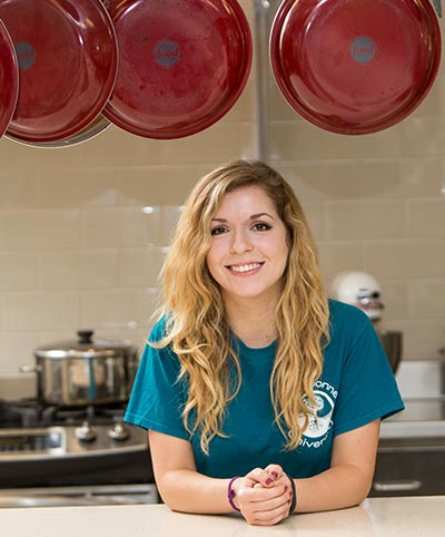 Female dietics student smiling.