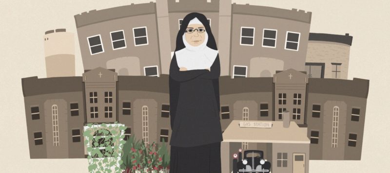 Illustration of Mary Agnes Rossiter at Fontbonne