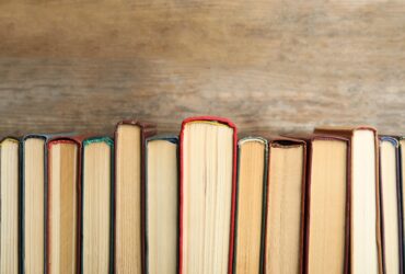 Books on a shelf